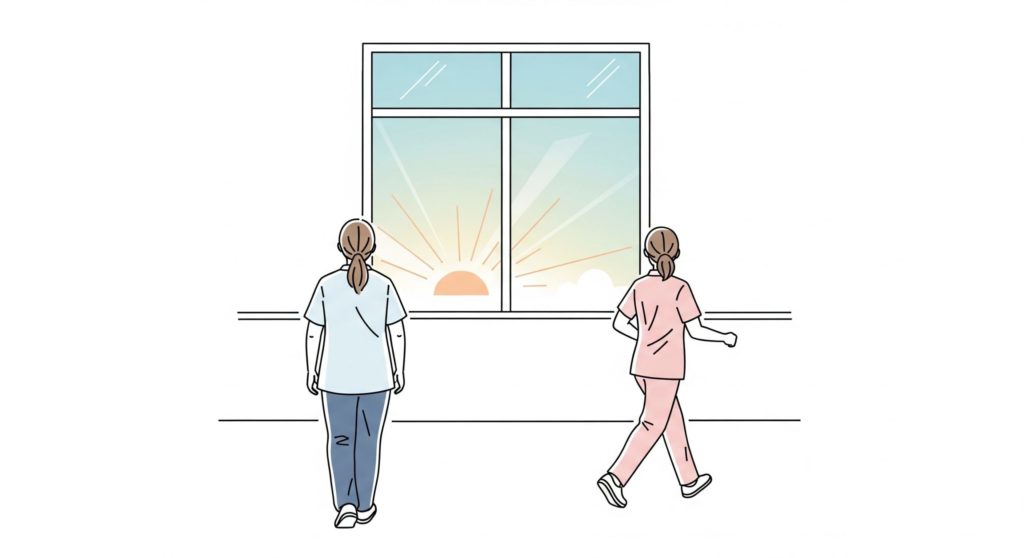 日勤から夜勤へ