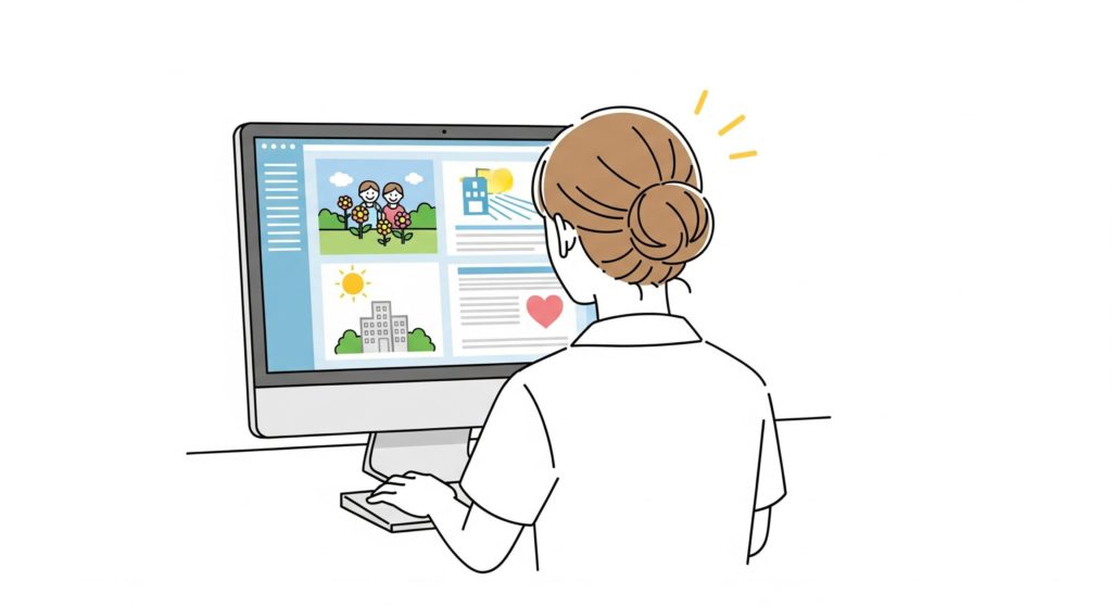 ホワイト企業を探す介護士