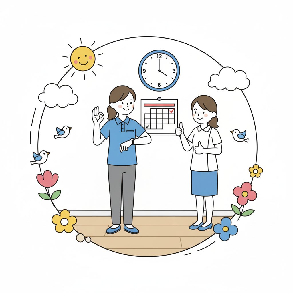 時間通り行動する