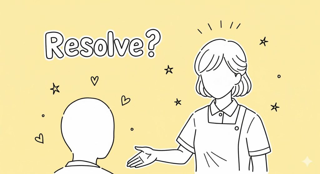 覚悟を問う介護士