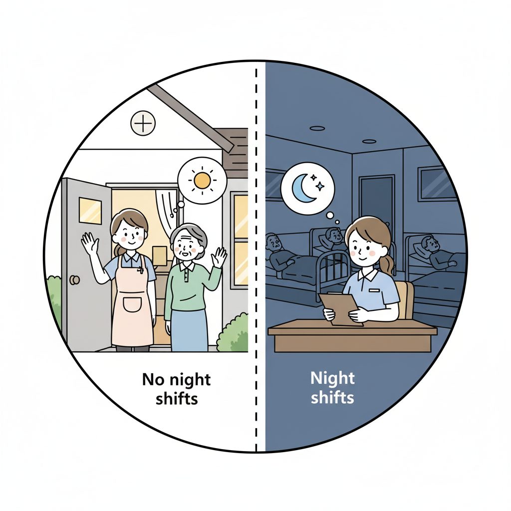 夜勤があるかないか