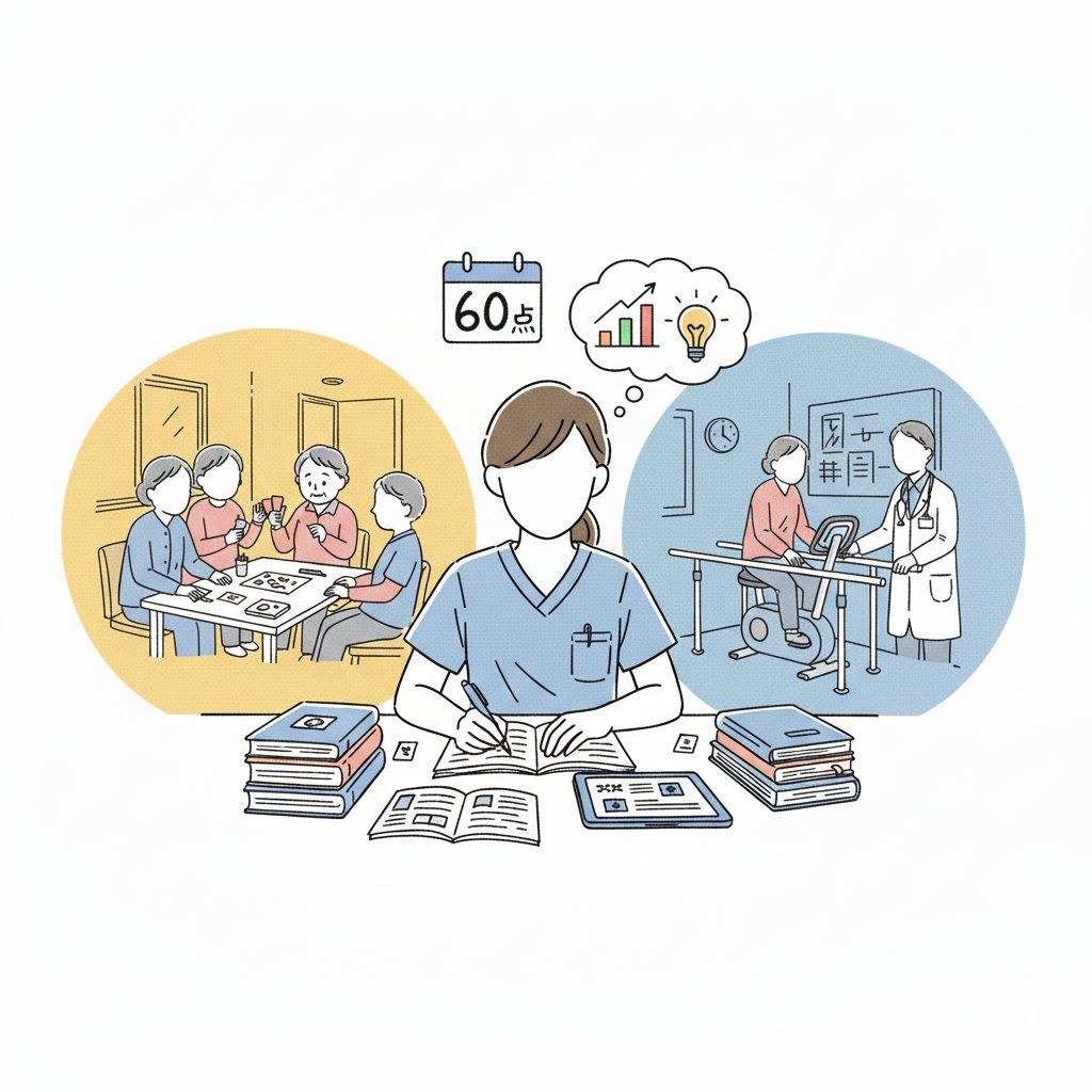 60点を目指す介護士