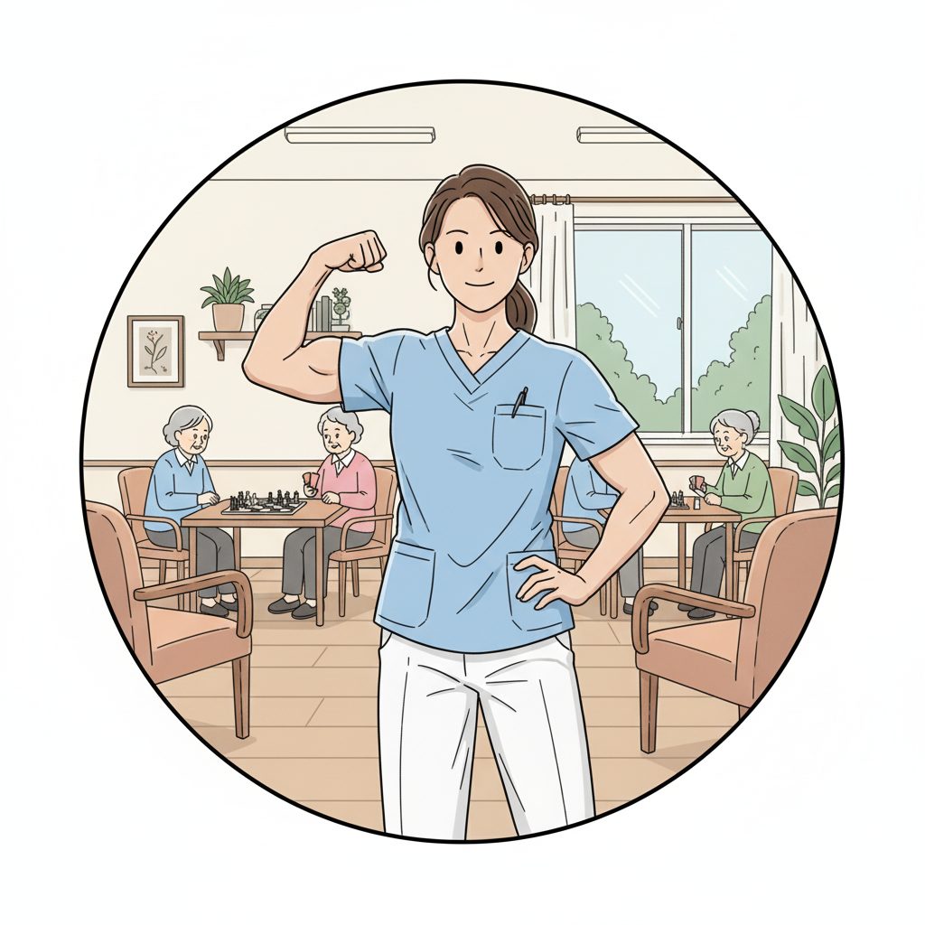 ムキムキの介護士