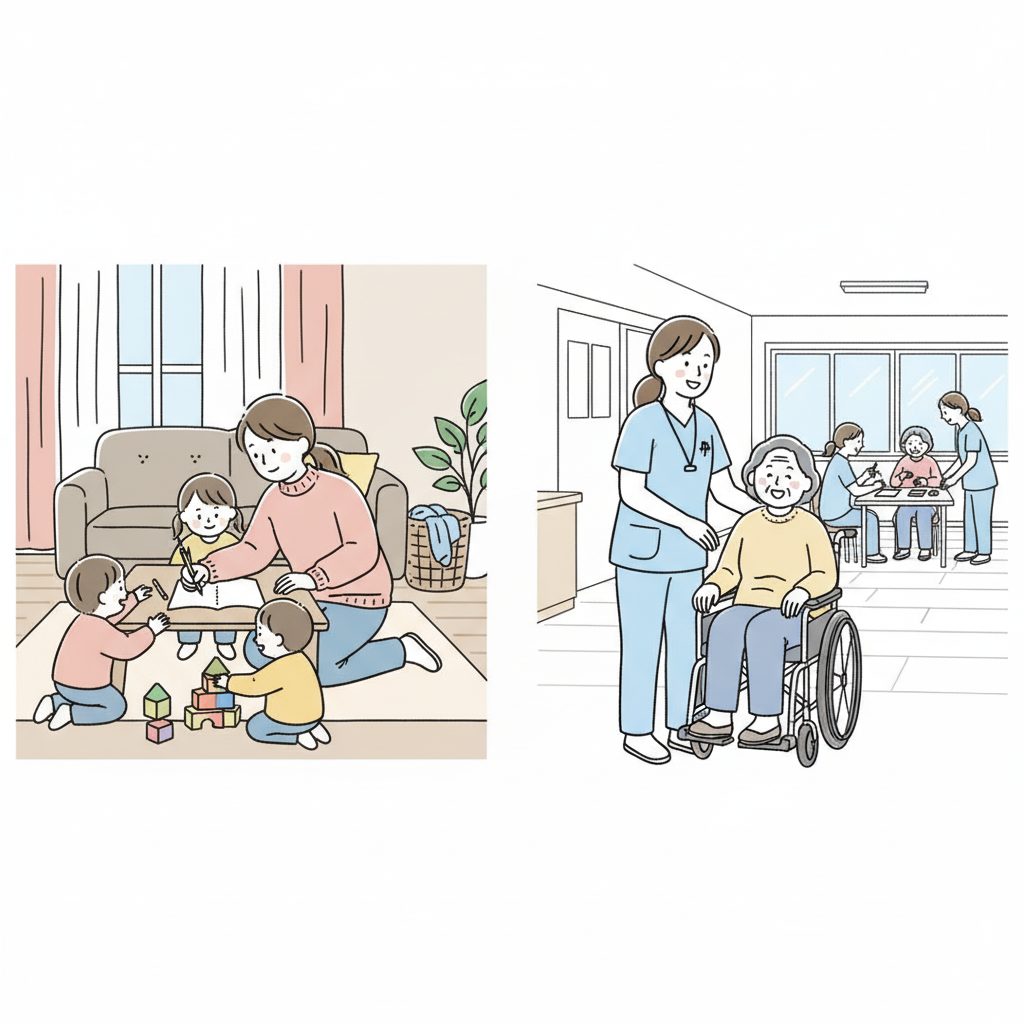 デイサービスと家事を両立する