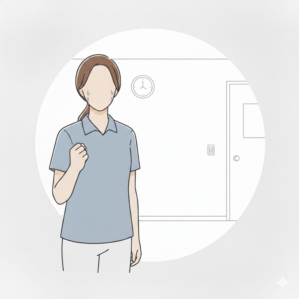 涙ながらに頑張る