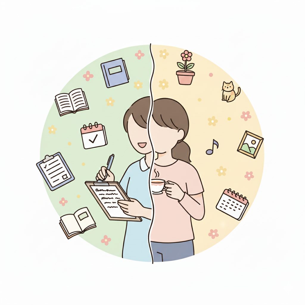 仕事とプライベートに線を引く