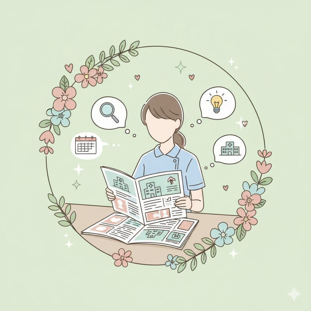 雑誌で新しい職場を探す