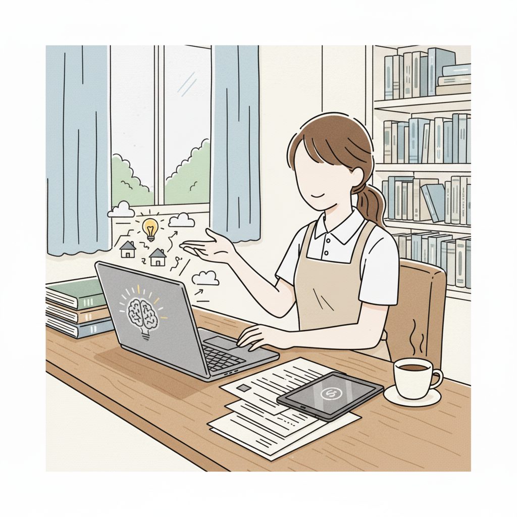 新しい場所を探す介護士