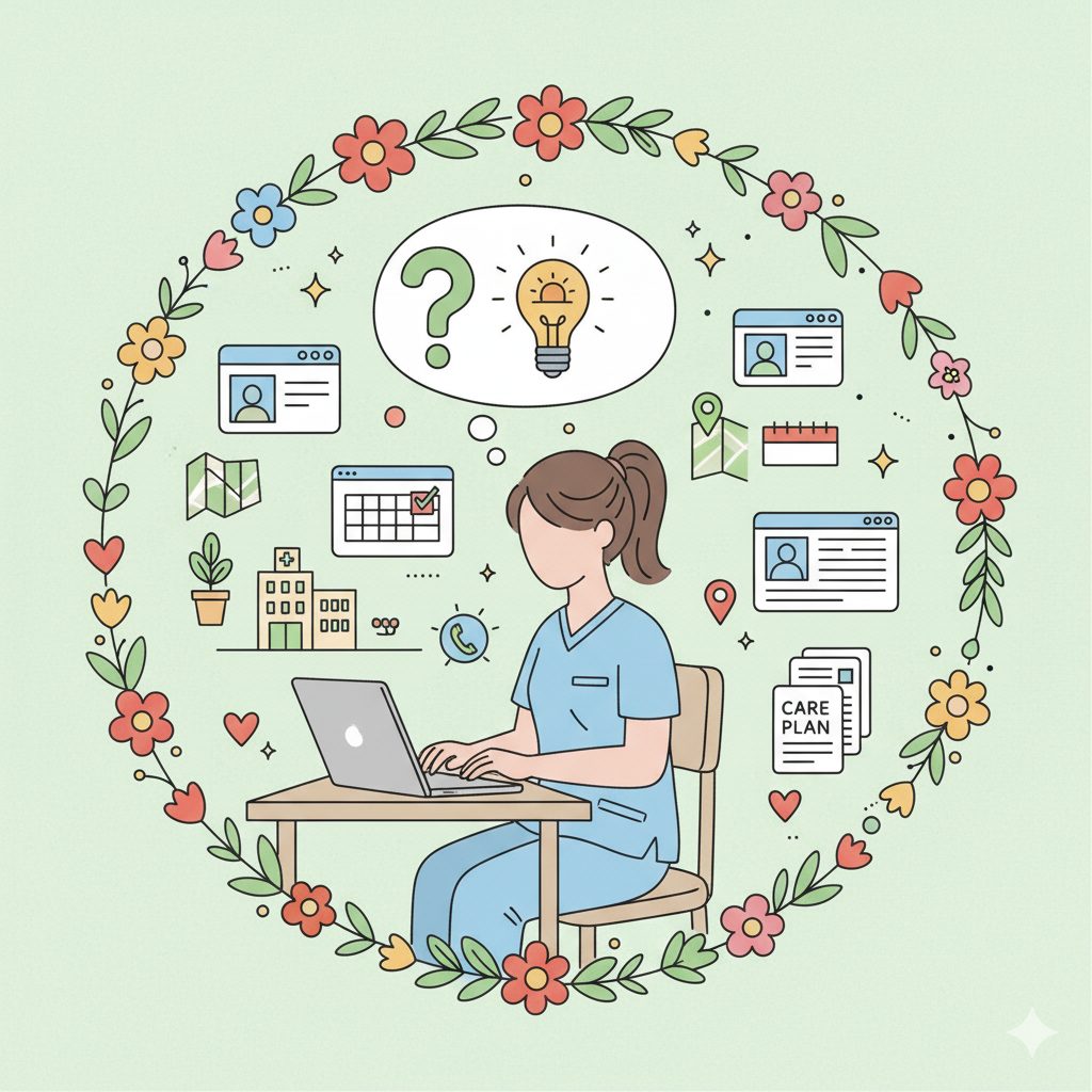 職場を探す介護士