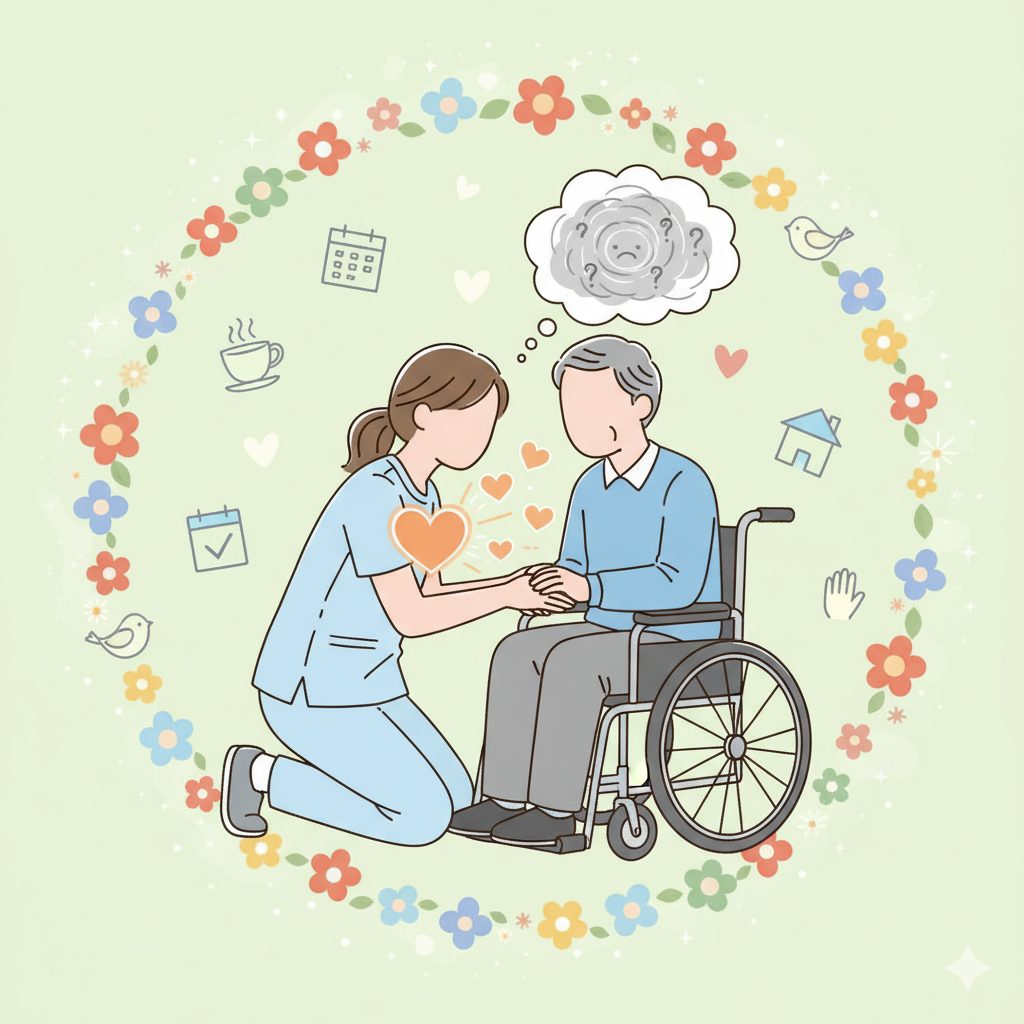 共感する介護士