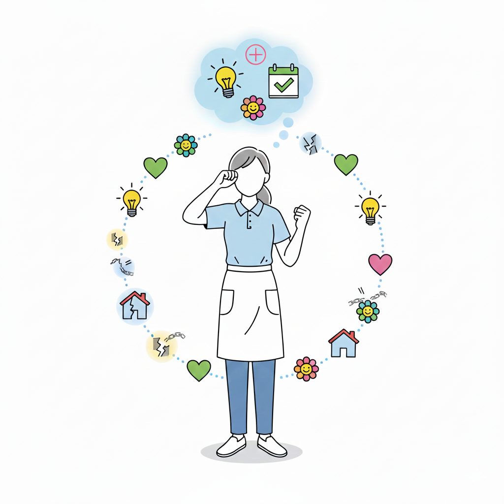 立ち直った介護士