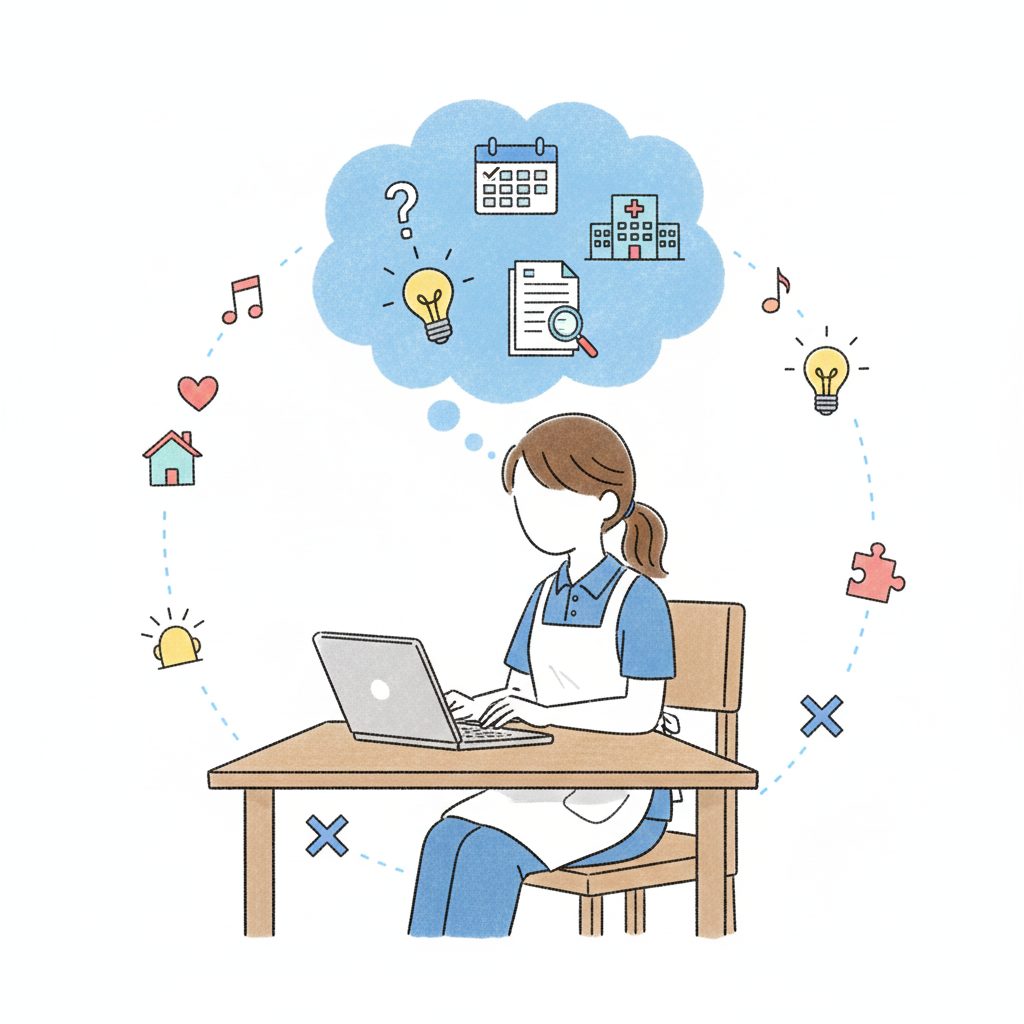 新しい職場を探す介護士