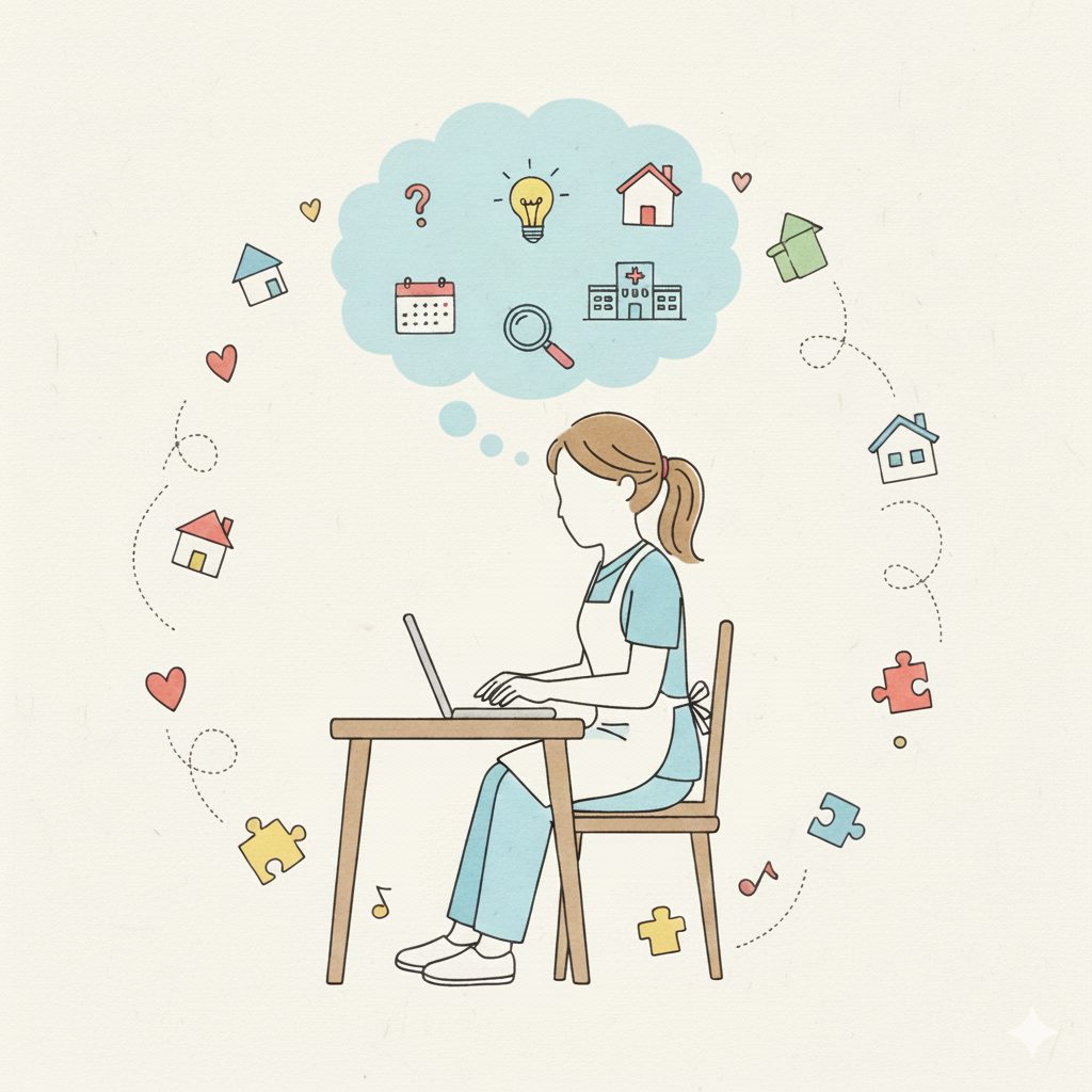 新しい職場を探す介護士