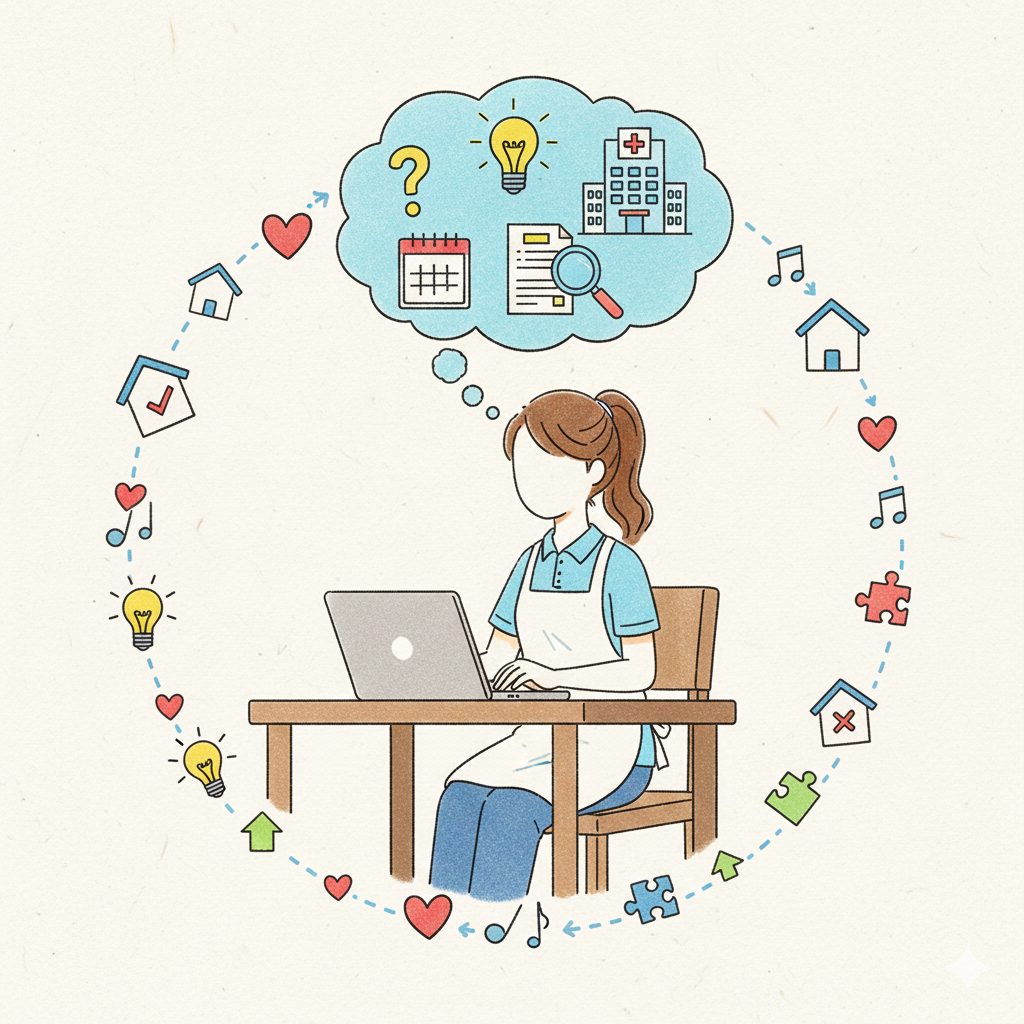 新しい職場を探す介護士