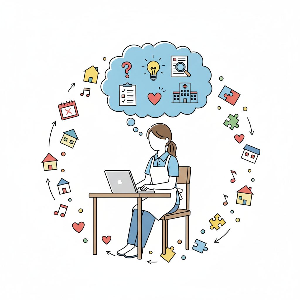 新しい職場を探す介護士