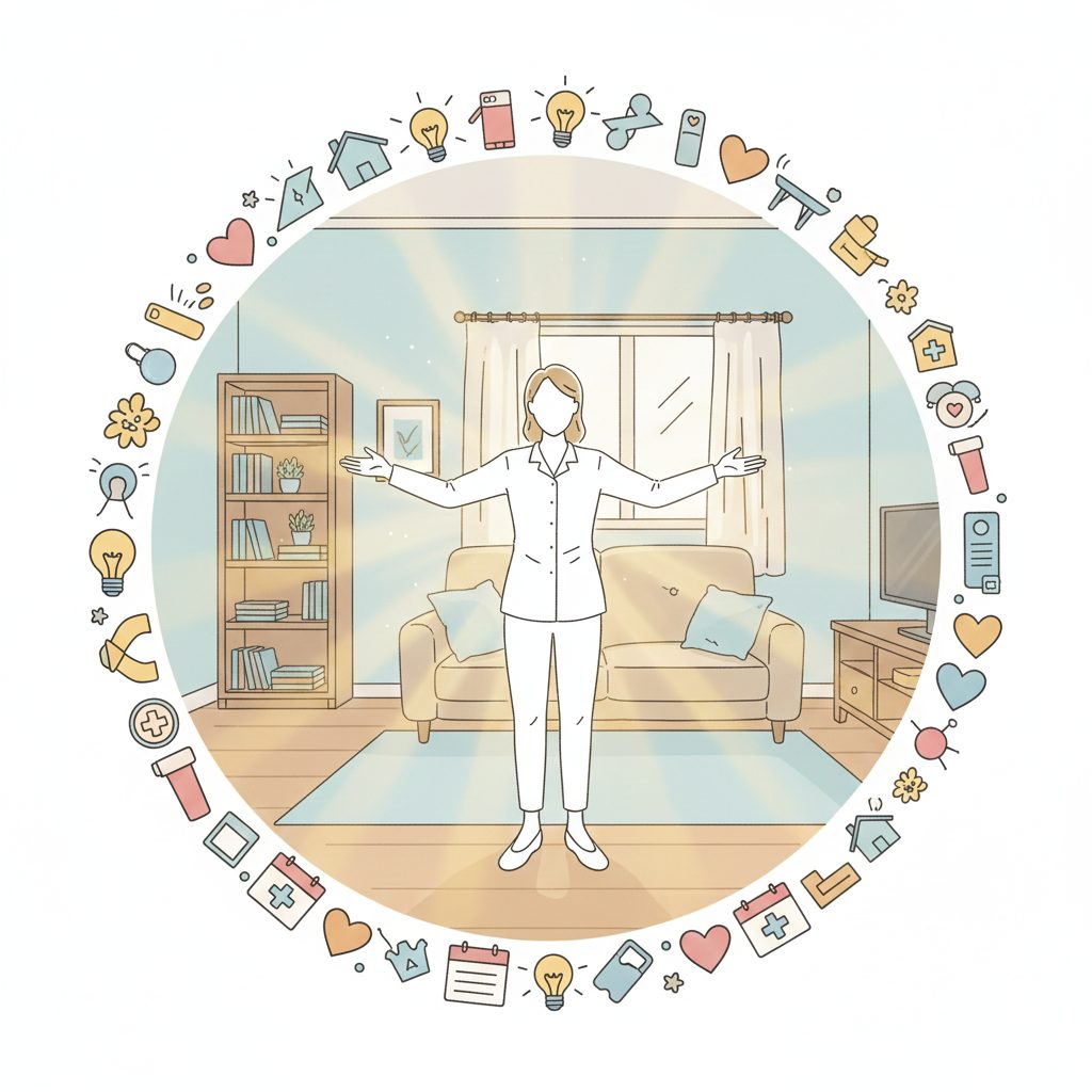 光り輝く介護士