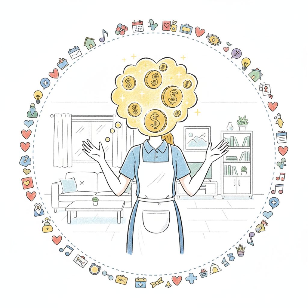 お金に目が眩む介護士