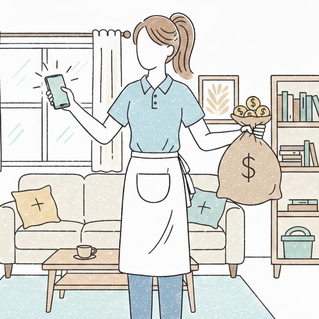 スマホでお金を稼ぐ介護士