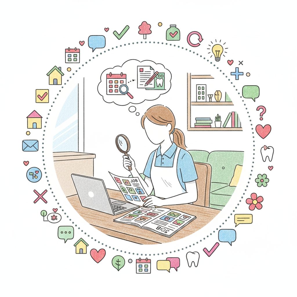 新職場を探す介護士