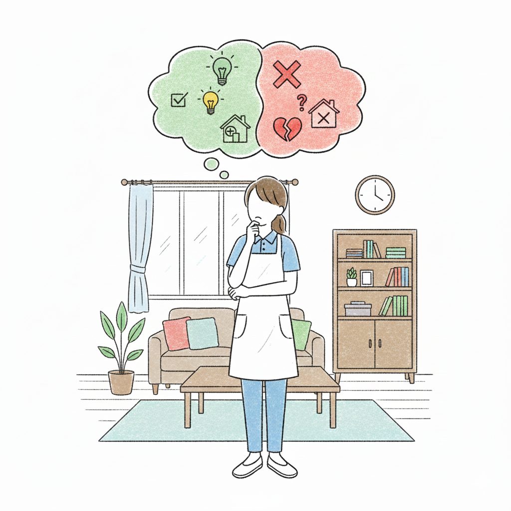 メリットとデメリットに悩む介護士