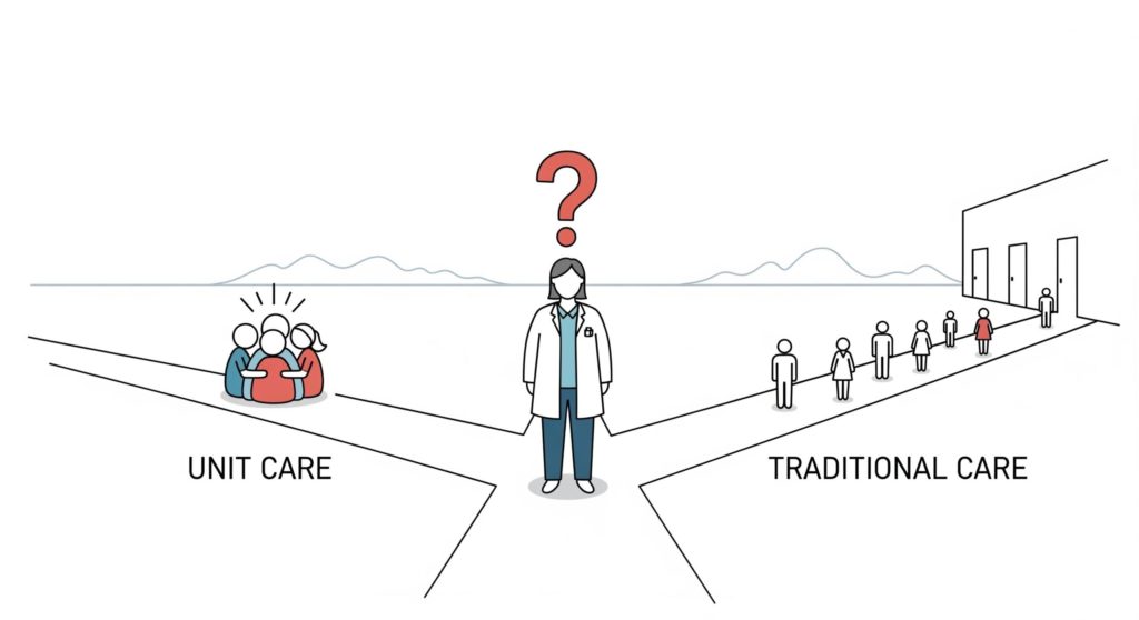 ユニットと従来型