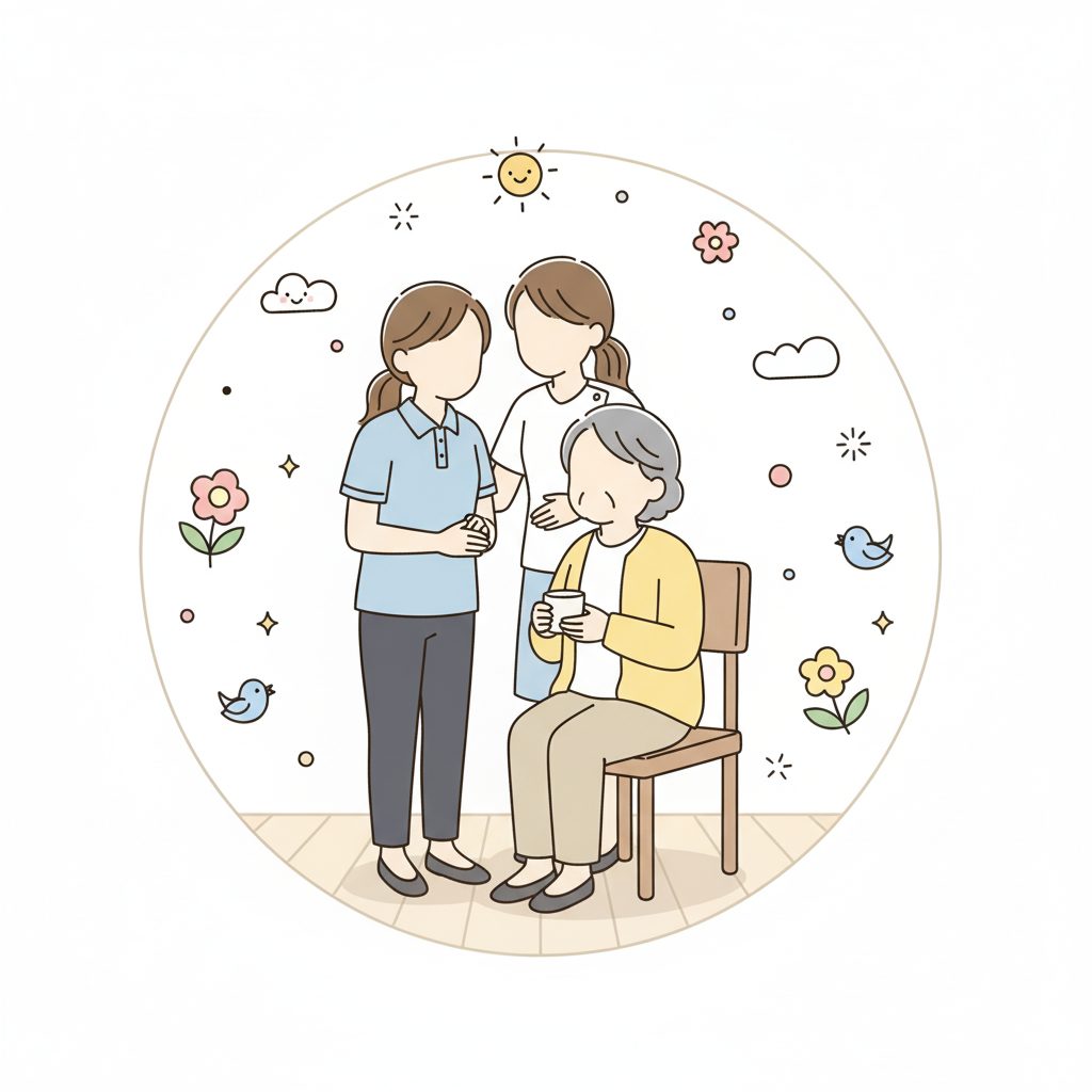 実習生と介護士とおばあちゃん