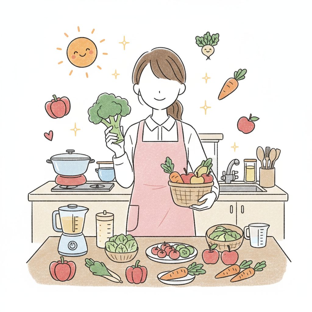 栄養を気にする女性介護士