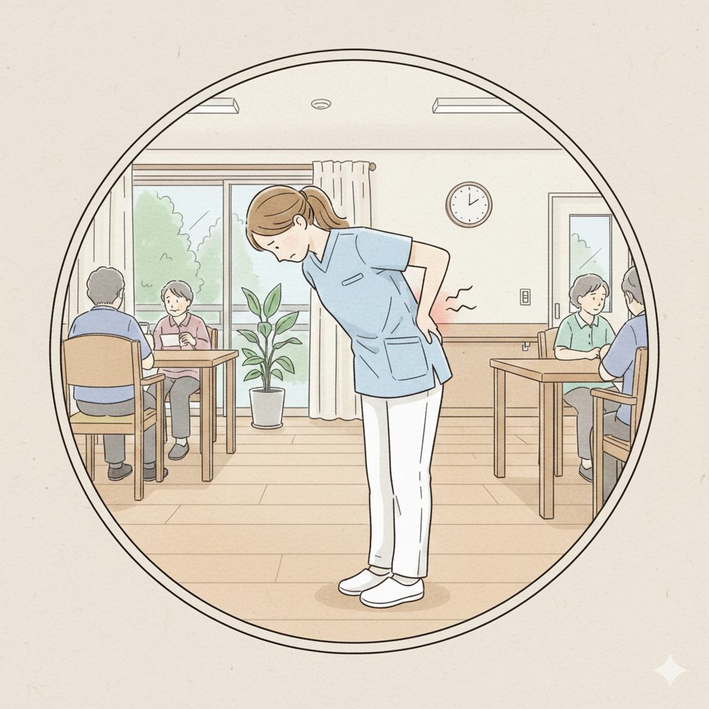 腰が痛い介護士