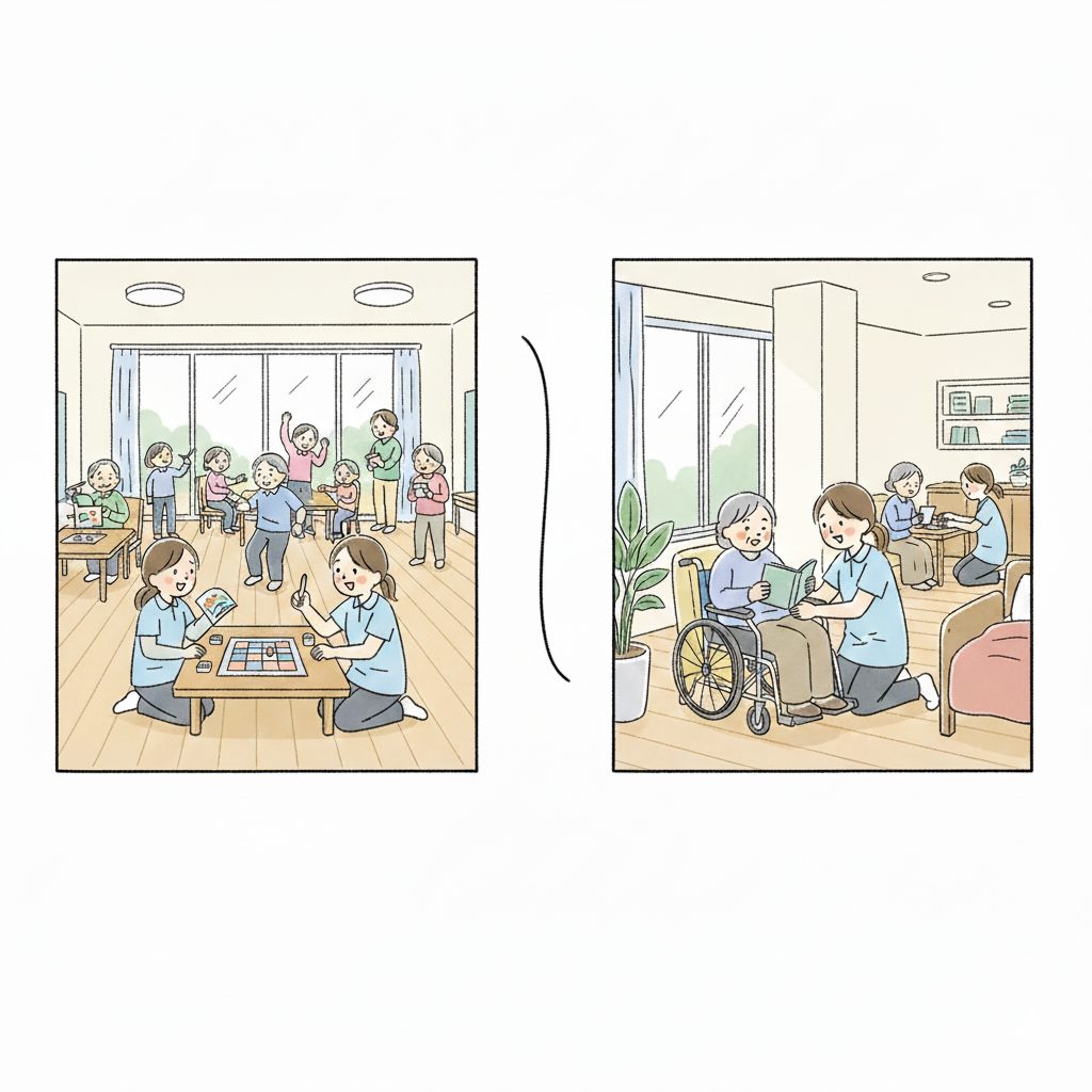 デイサービスと施設介護の違い