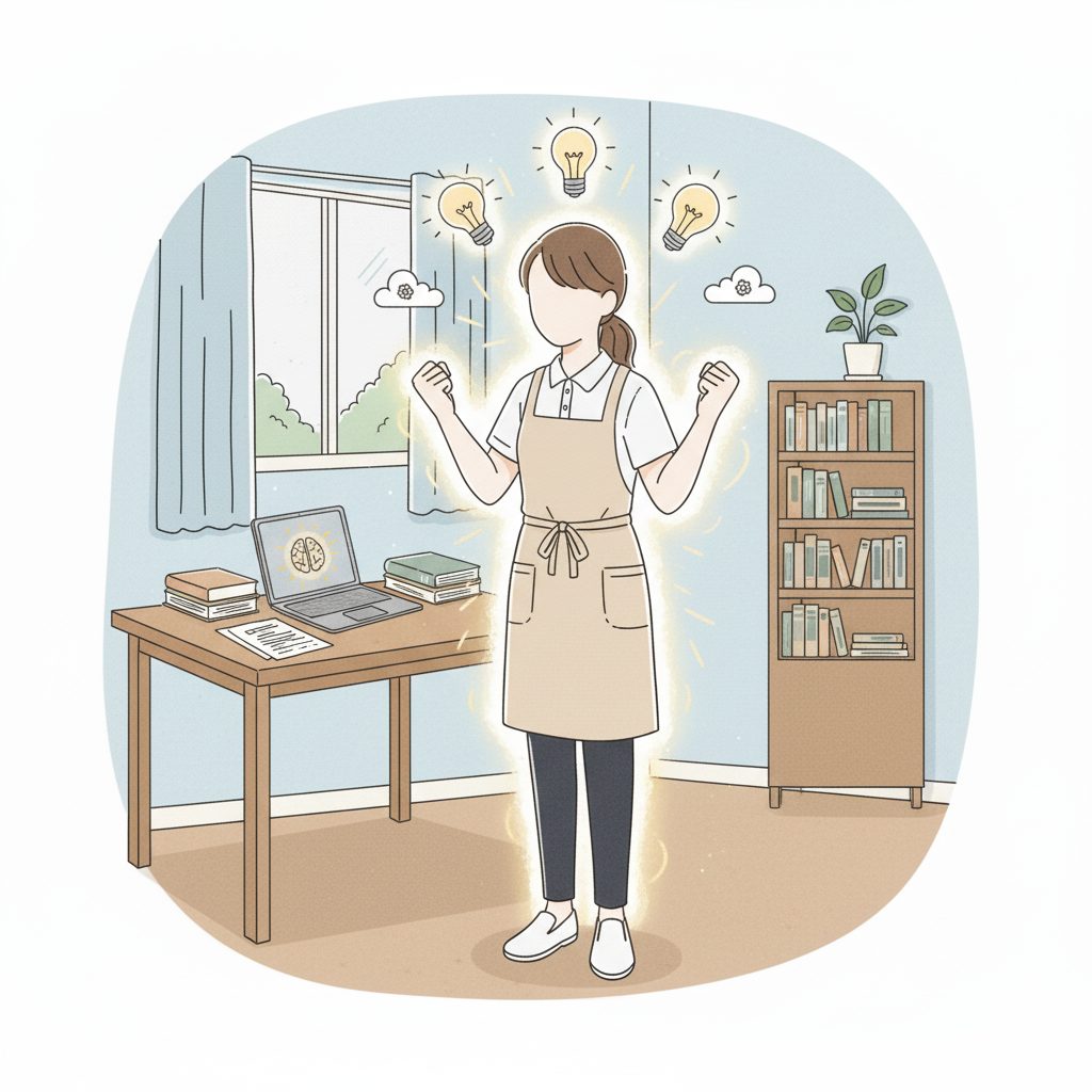 やる気満々な介護士