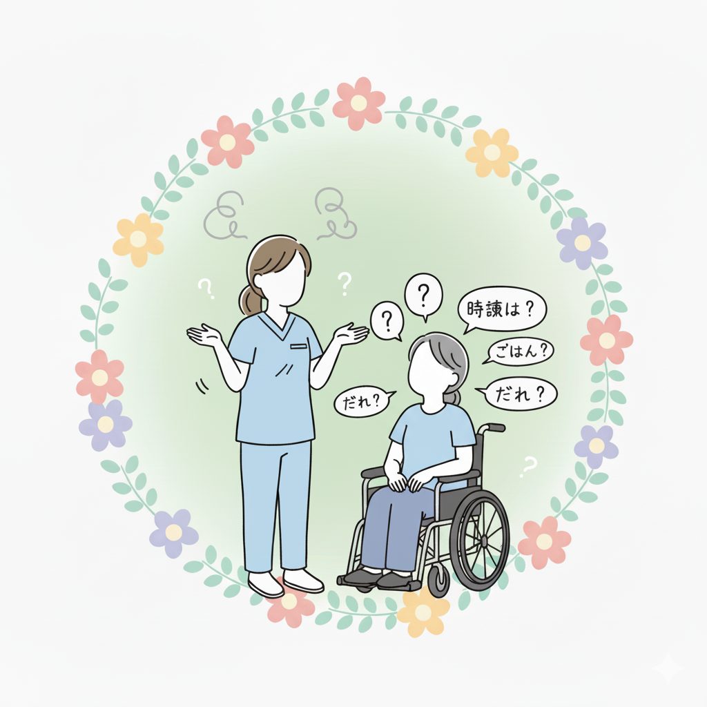 同じことを聞かれる介護士