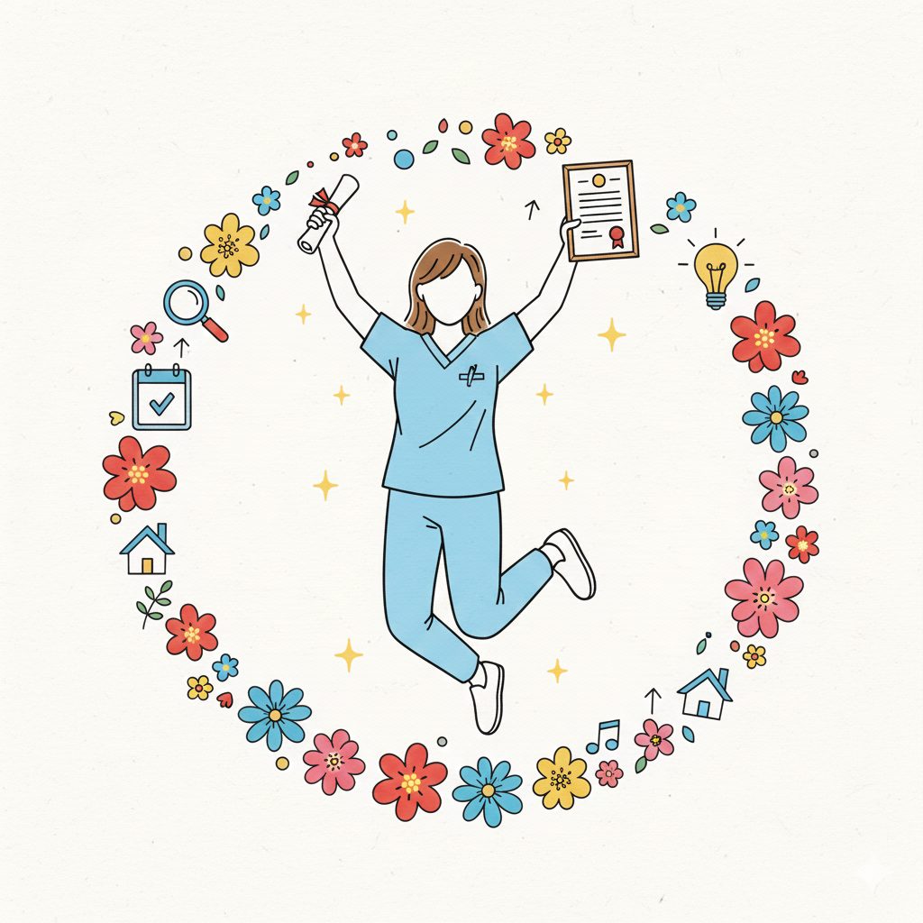 新しい資格を取る介護士