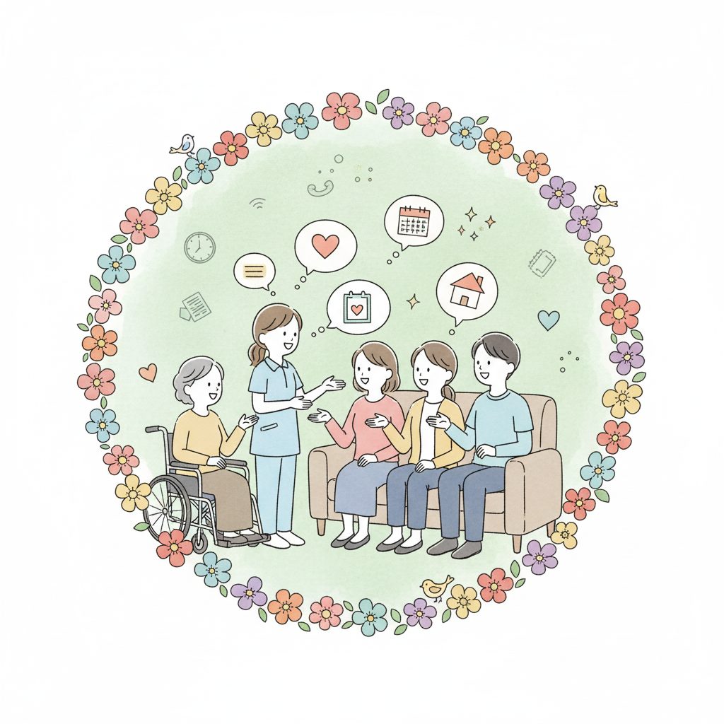 家族とコミュニケーションをとる