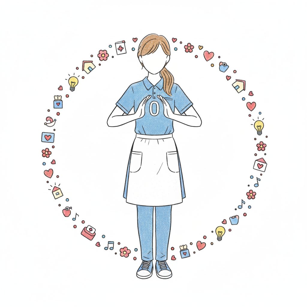 ０を作る介護士