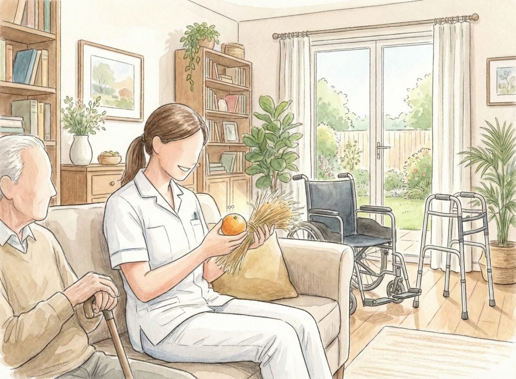 わらしべ長者をする介護士