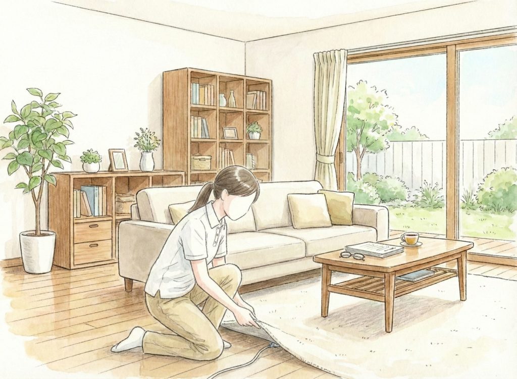 細かいところに目を向ける介護士