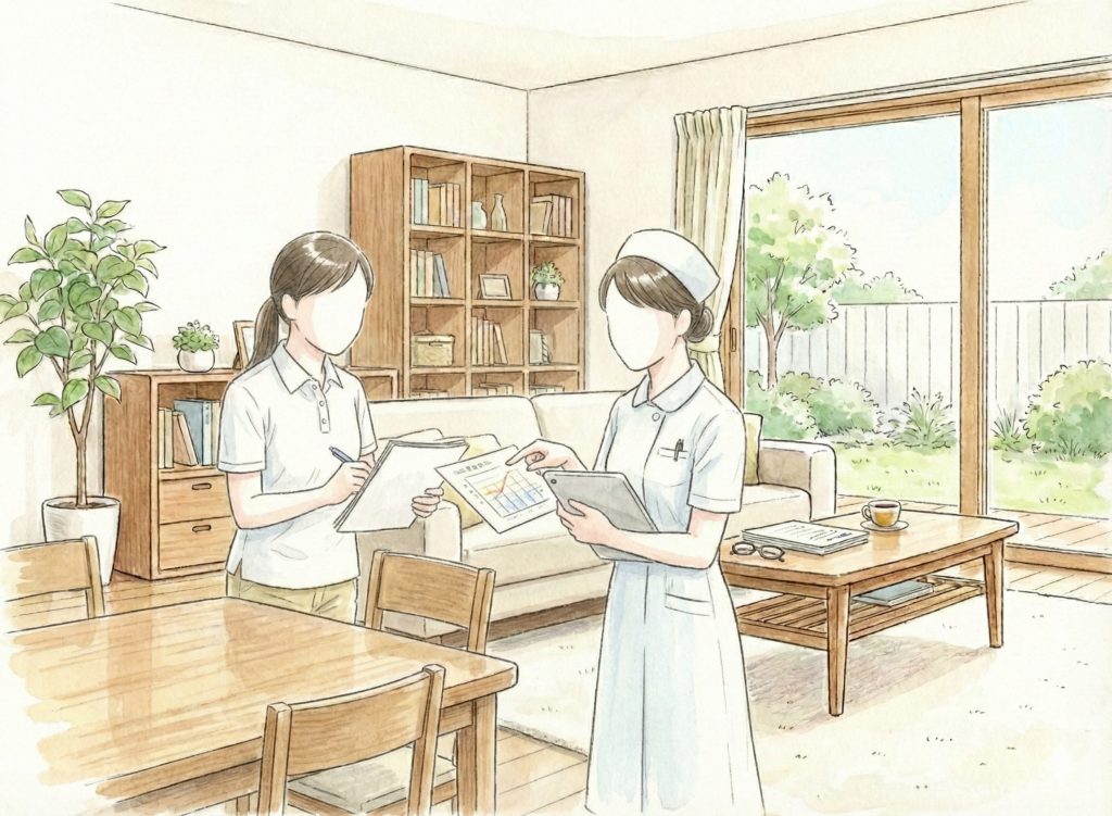 看護師と連携する介護士