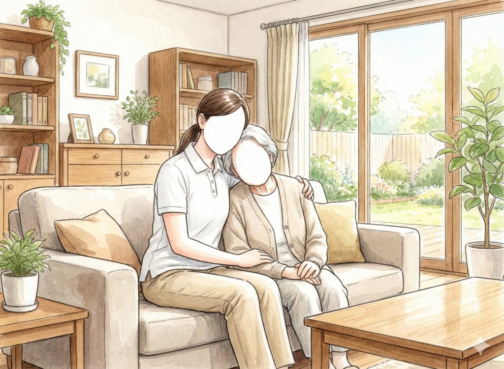 利用者に寄り添う介護士