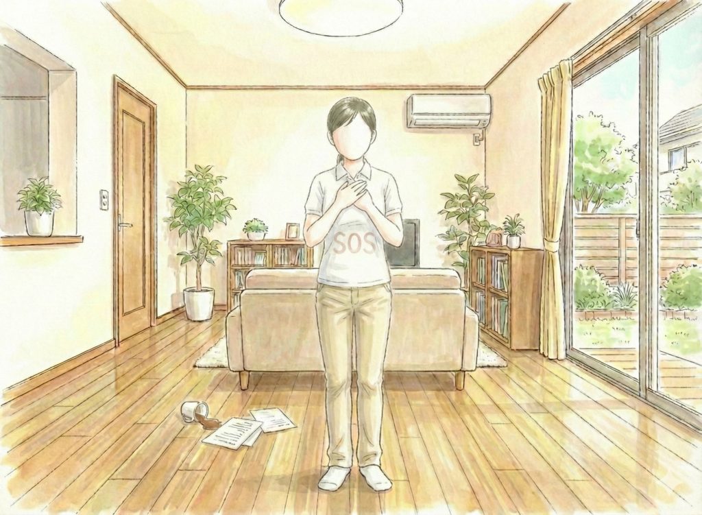 SOSを出す介護士