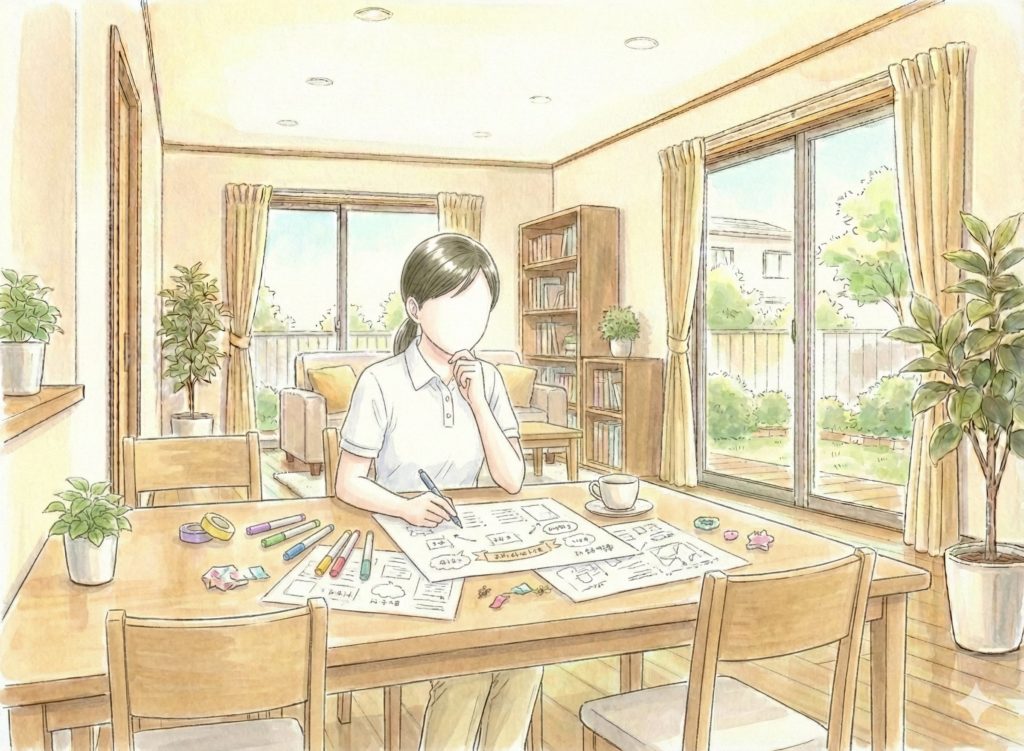 イベントを企画する介護士