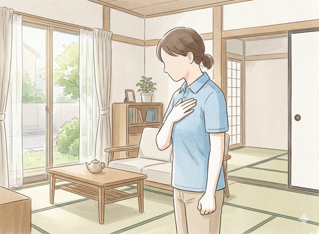 落ち着く介護士